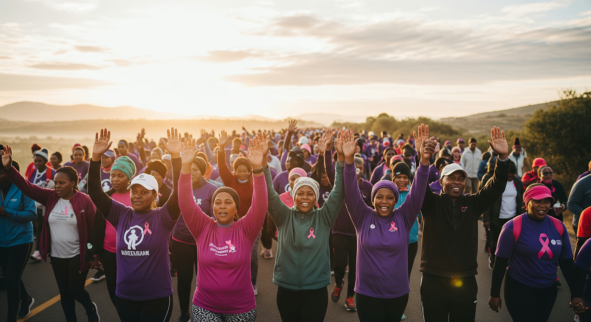 South Africans walking together against cancer